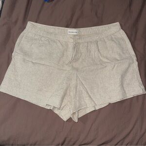 Abercrombie & Fitch High Waist Tan Shorts